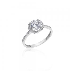 Beyaz Altın Tektaş Yüzük