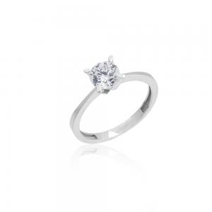 Beyaz Altın Tektaş Yüzük