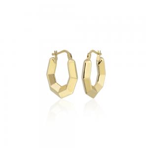 Parçalı Geometrik Halka Küpe